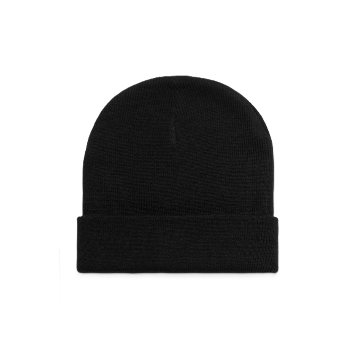 AS Colour 1107 Cuff Beanie black front view