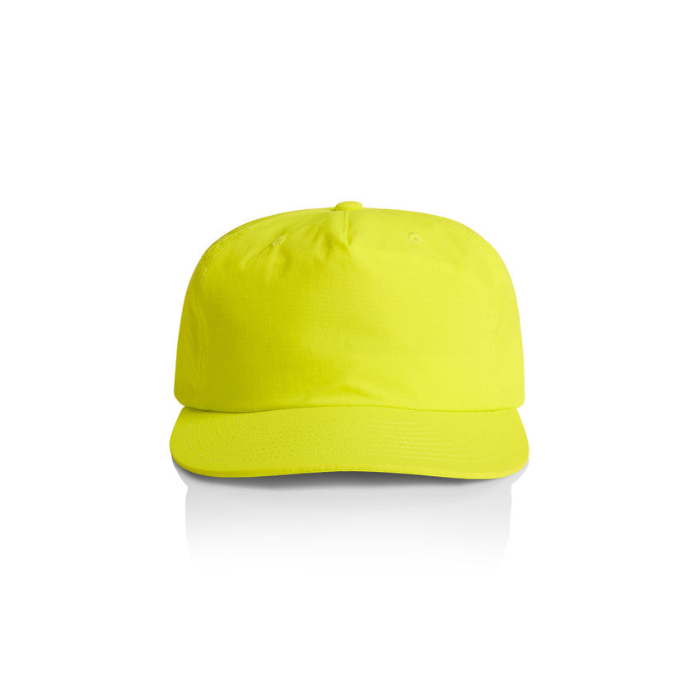 Safety yellow Hi Vis, mid profile, AS Colour 1114F Surf Safety Cap, front view