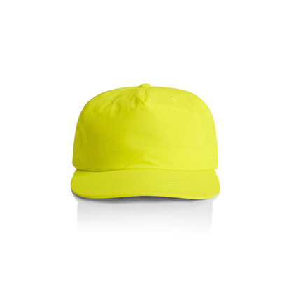 Safety yellow Hi Vis, mid profile, AS Colour 1114F Surf Safety Cap, front view