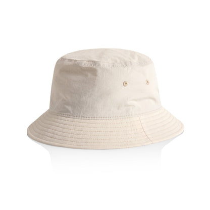 AS Colour 1171 Nylon Bucket Hat - Bone - Front View