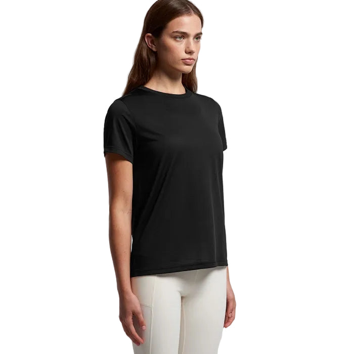AS Colour 4001A Womans Maple Active Tee - Black - Lifestyle