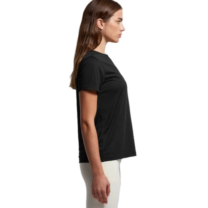 AS Colour 4001A Womans Maple Active Tee - Black - Lifestyle
