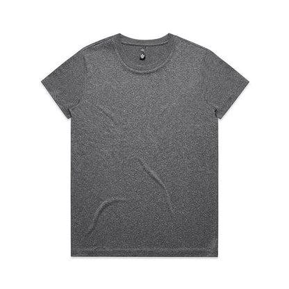 Graphite coloured premium cotton AS Colour 4001A Womans Maple Active Tee front view