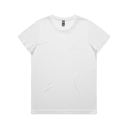 AS Colour 4001A Womans Maple Active Tee, crew neck everyday t shirt front view