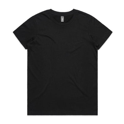 AS Colour 4001 Womans Maple Tee - Black - Front View