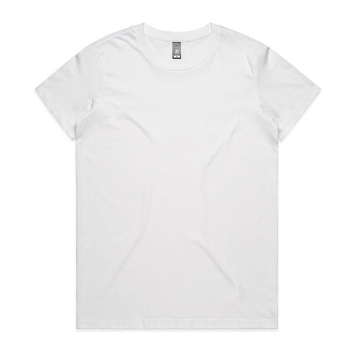 AS Colour 4001 Womans Maple Tee - White - Front View