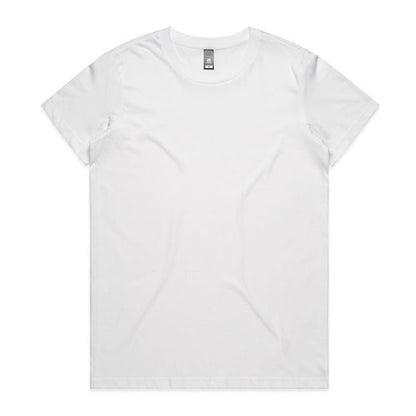 AS Colour 4001 Womans Maple Tee - White - Front View