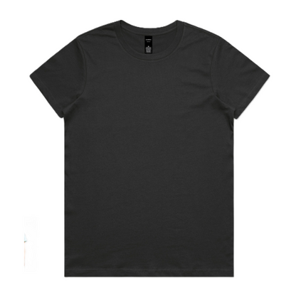 AS Colour 4001 Womans Maple Tee coal front view premium t shirt