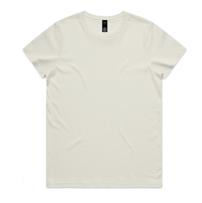AS Colour 4001 Womans Maple Tee ECRU front view classic Tshirt