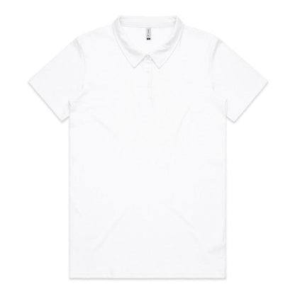 AS Colour 4402 Womans Amy Polo - White - Front View