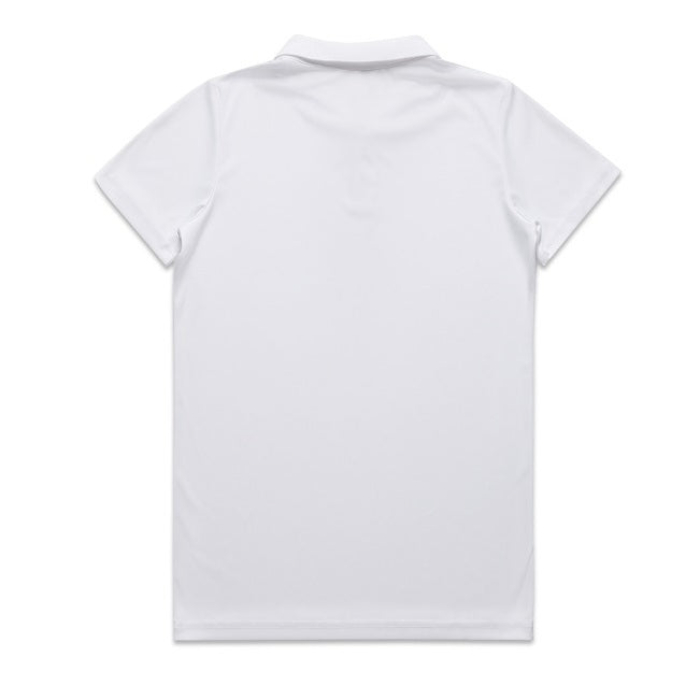 AS Colour 4425 Womens Active Work polo, white back view