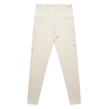 AS Colour 4630 Womans Active Leggings ECRU, front view