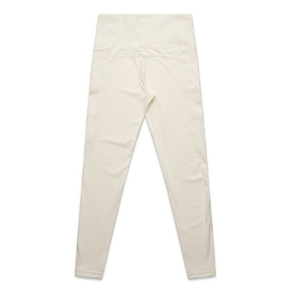 AS Colour 4630 Womans Active Leggings, ECRU rear view