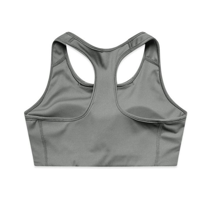 Ladies comfortable design and curved underbust seam details, AS Colour 4640 Womans Active Bra Top back view