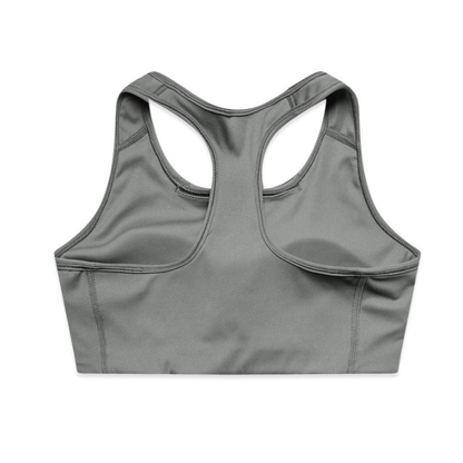 Ladies comfortable design and curved underbust seam details, AS Colour 4640 Womans Active Bra Top back view