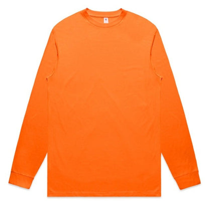 AS Colour 5054F Mens Block Safety Tee - Safety Orange - Front View