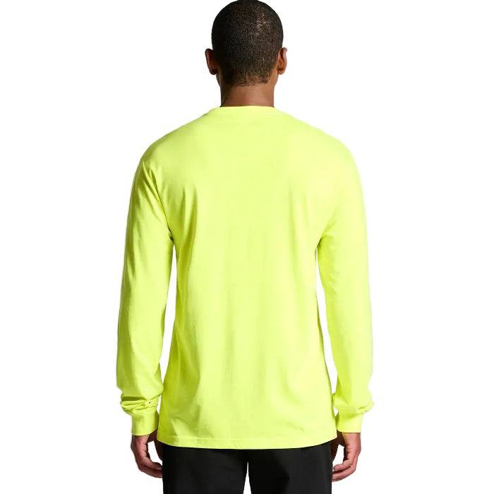 AS Colour 5054F Mens Block Safety Tee - Safety Yellow - Back View