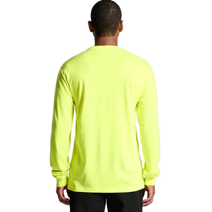 AS Colour 5054F Mens Block Safety Tee - Safety Yellow - Back View