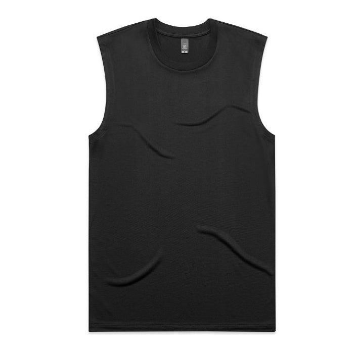 AS Colour 5078 Mens Staple Active Tank - Black - Front View