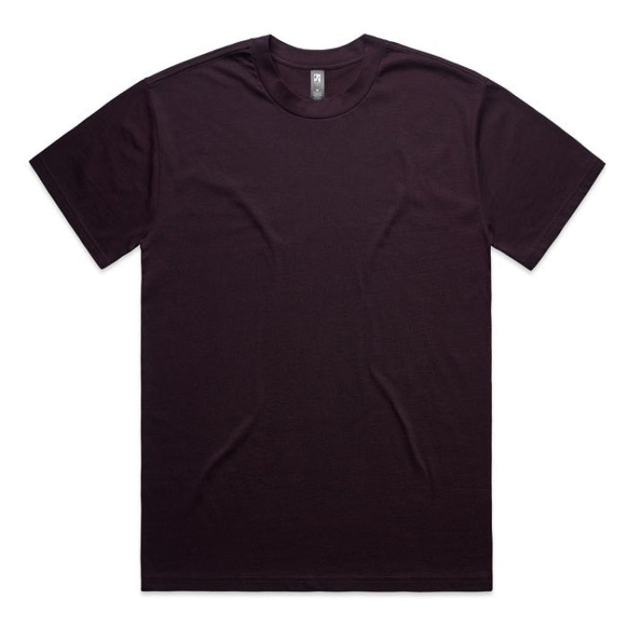 AS Colour 5080 Mens Heavy Tee - Plum - Front View