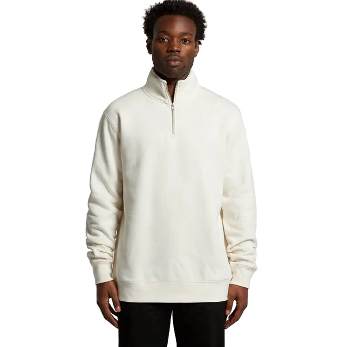 AS Colour 5125 Stencil Half Zip Crew - Ecru - Lifestyle
