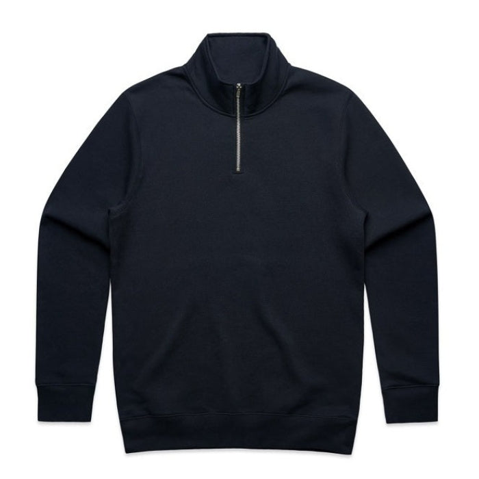 AS Colour 5125 Stencil Half Zip Crew - Navy - Front View