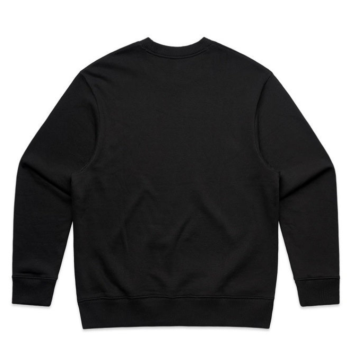 AS Colour 5145 Mens Heavy Crew Top, black, back view