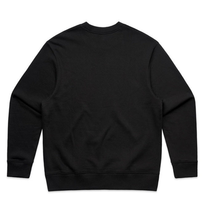 AS Colour 5145 Mens Heavy Crew Top, black, back view