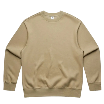 Sand colours, easy care, long wearing, AS Colour 5145 Mens Heavy Crew Top, front view