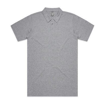 AS Colour 5402 Chad Polo - Grey Marle - Front View