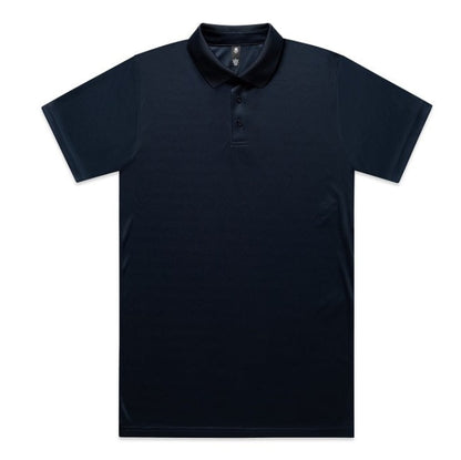 AS Colour 5425 Mens Work Polo - Navy - Front View