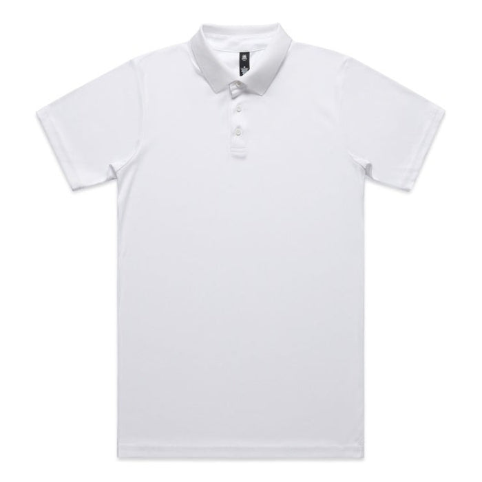 AS Colour 5425 Mens Work Polo - White - Front View