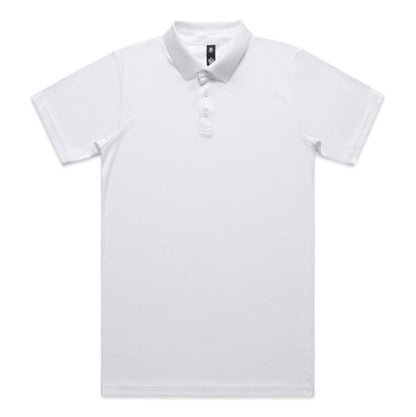 AS Colour 5425 Mens Work Polo - White - Front View