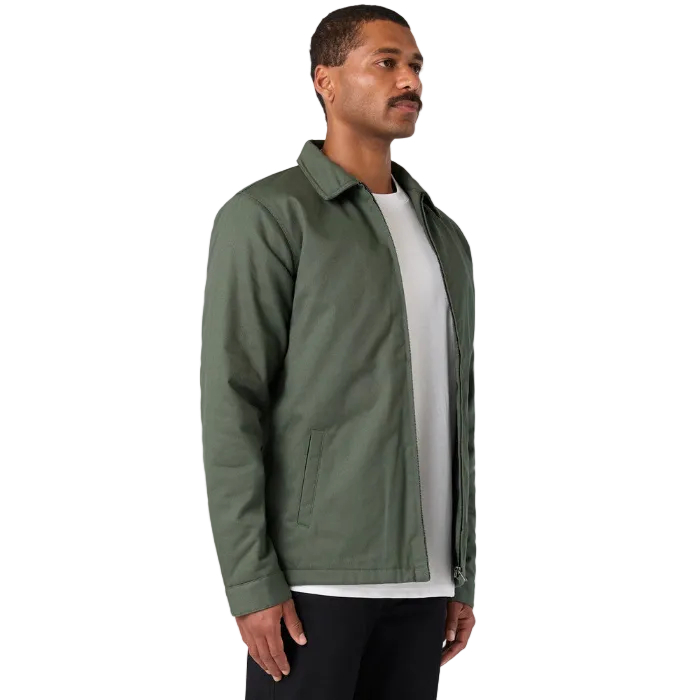 AS Colour 5523 Service Jacket, cypress green, side view. modern fit.