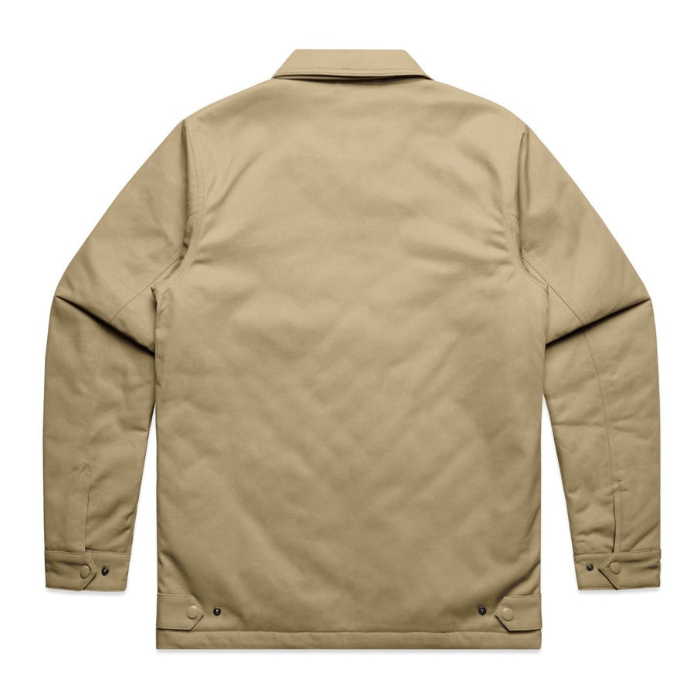 AS Colour 5523 Service Jacket, khaki, collared jacket rear view