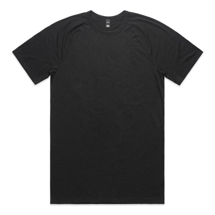 AS Colour 5610 Mens Staple Active Blend Tee - Black - Front View