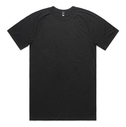 AS Colour 5610 Mens Staple Active Blend Tee - Black - Front View