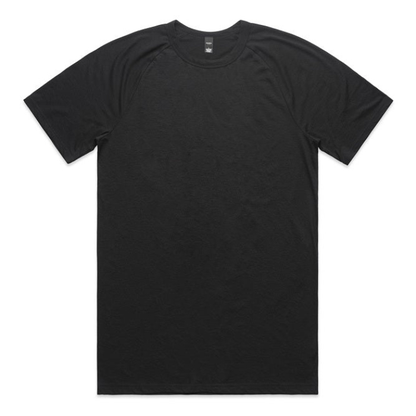 Classic black, AS Colour 5610 Mens Staple Active Blend Tee, front view