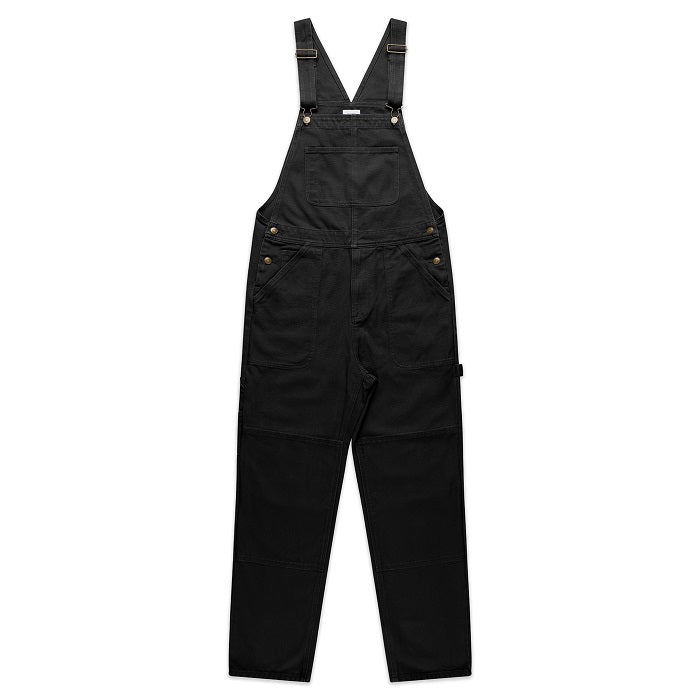 AS Colour 5980 Mens Canvas Overalls - Black - Front View