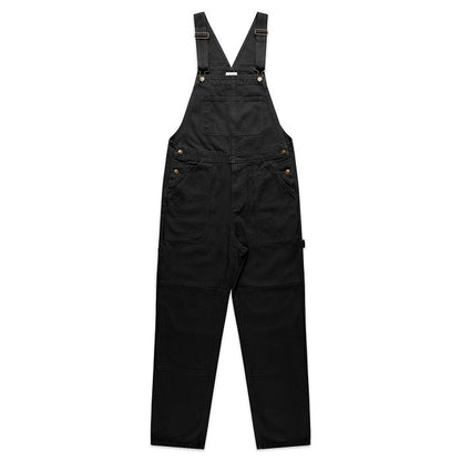 AS Colour 5980 Mens Canvas Overalls - Black - Front View