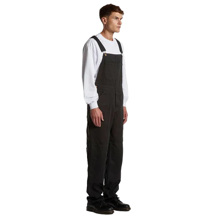 AS Colour 5980 Mens Canvas Overalls - Black - Lifestyle side view