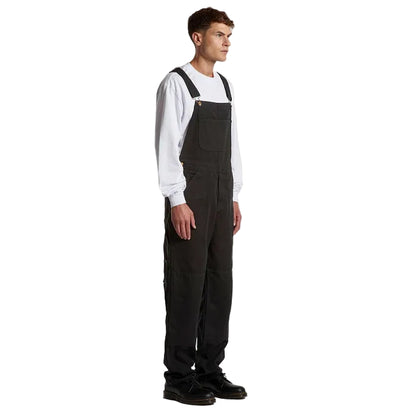 AS Colour 5980 Mens Canvas Overalls - Black - Lifestyle side view
