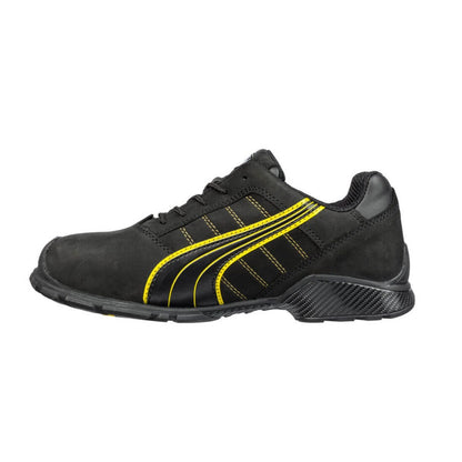 Puma 642717 Amsterdam Black/Yellow Safety Jogger Steel Toe