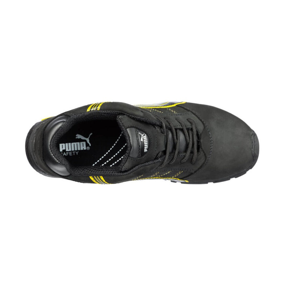 Puma 642717 Amsterdam Black/Yellow Safety Jogger Steel Toe