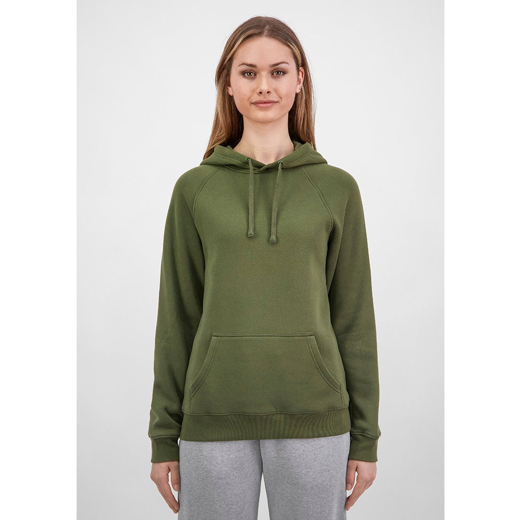 GOODMATES X1003W Womens Basis Hoodie - Army - Alternative Front View
