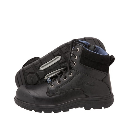 Ascent 129467 Alpha 2 4E Composite Zip Side Boots, black, airport scanner safe, scuff cap, pair view