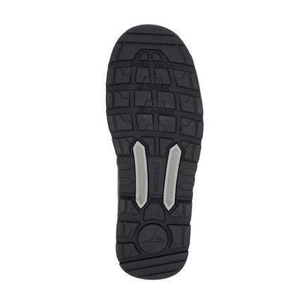 Ascent 129467 Alpha 2 4E Composite Zip Side Boots, black, sole view, SRA slip resistance rating