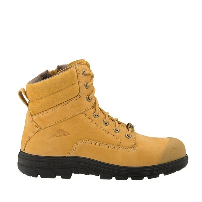Mens Wheat coloured, Ascent 129467 Alpha 2 4E Composite Zip Side Boots, alternative side view, Electrical hazard protection