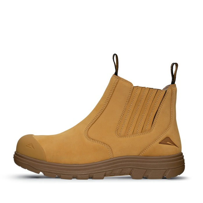 Ascent 129704 Sigma 2 4E Composite Slip On Safety Boots, wheat, scanner safe, slip resistant, alternative side view
