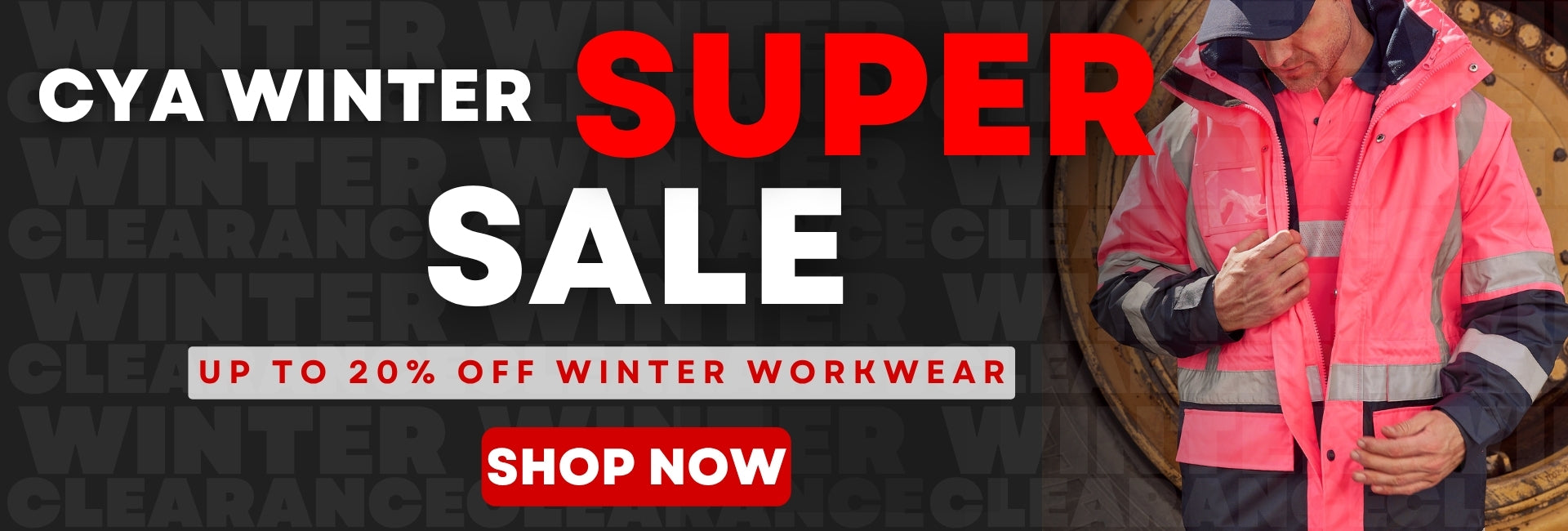 At The Coalface Workwear Winter Workwear Sale - Desktop Size Banner